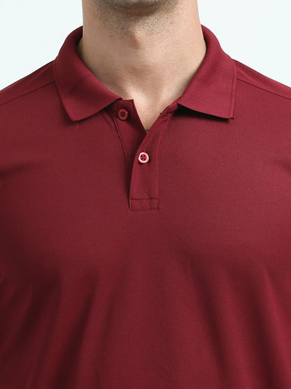Men’s Everyday Performance Polo T-Shirt - French Wine | PallyWear