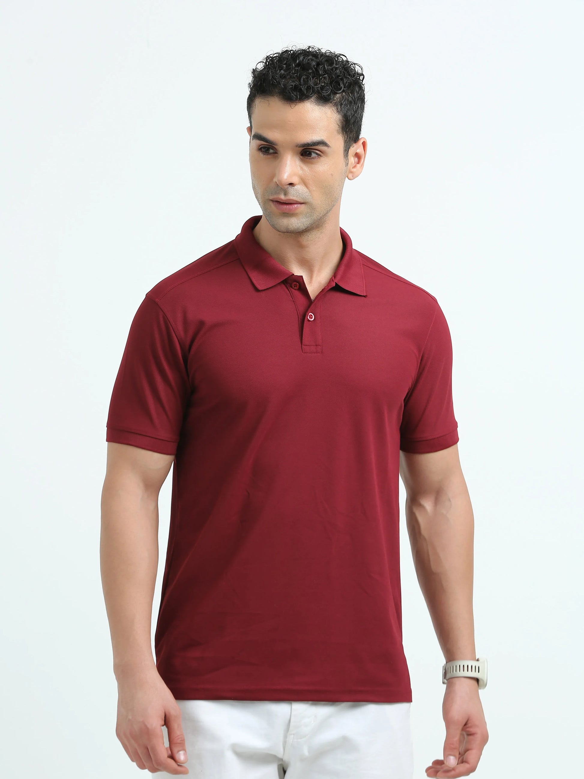 Men’s Everyday Performance Polo T-Shirt - French Wine | PallyWear
