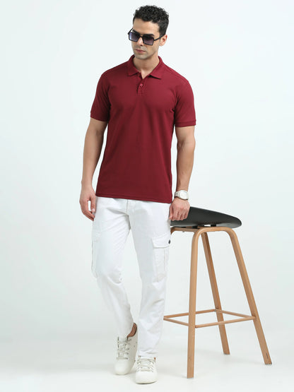 Men’s Everyday Performance Polo T-Shirt - French Wine | PallyWear