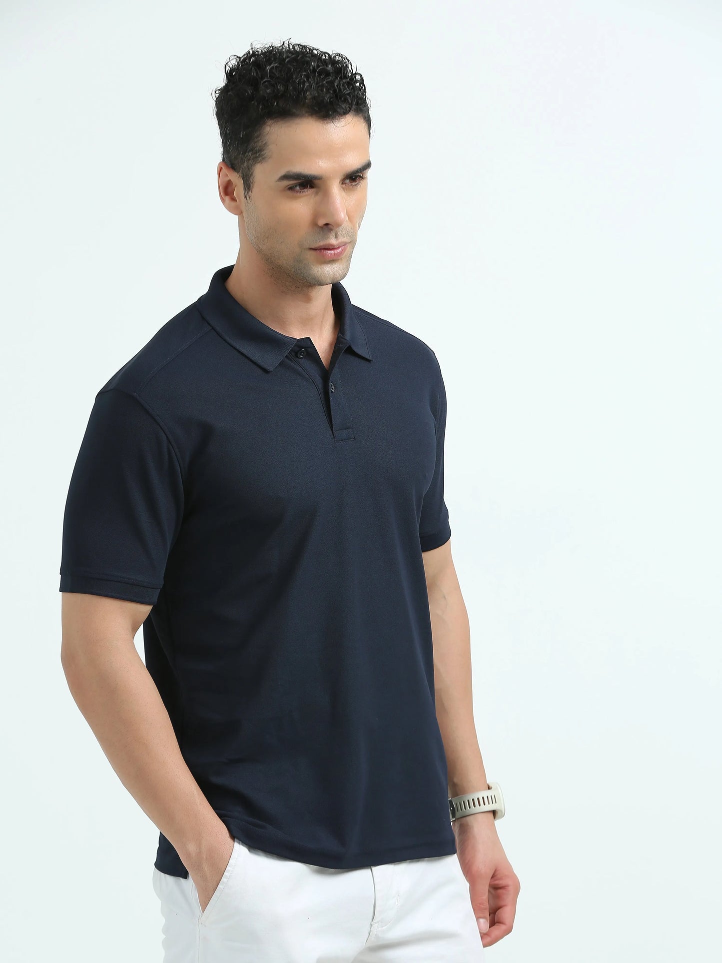 Men’s Everyday Performance Polo T-Shirt - Navy Blue | PallyWear