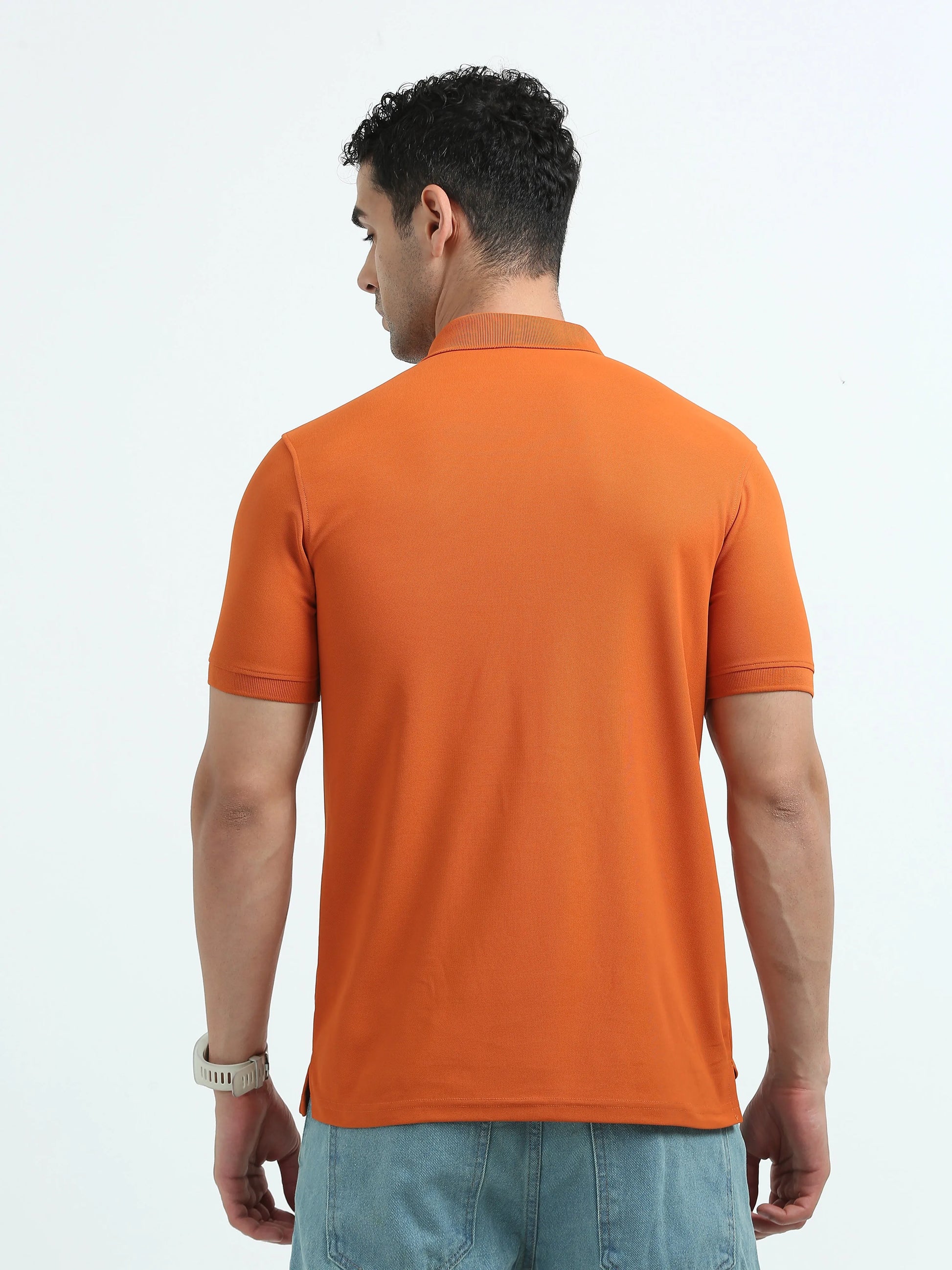 Men’s Everyday Performance Polo T-Shirt - Orange | PallyWear