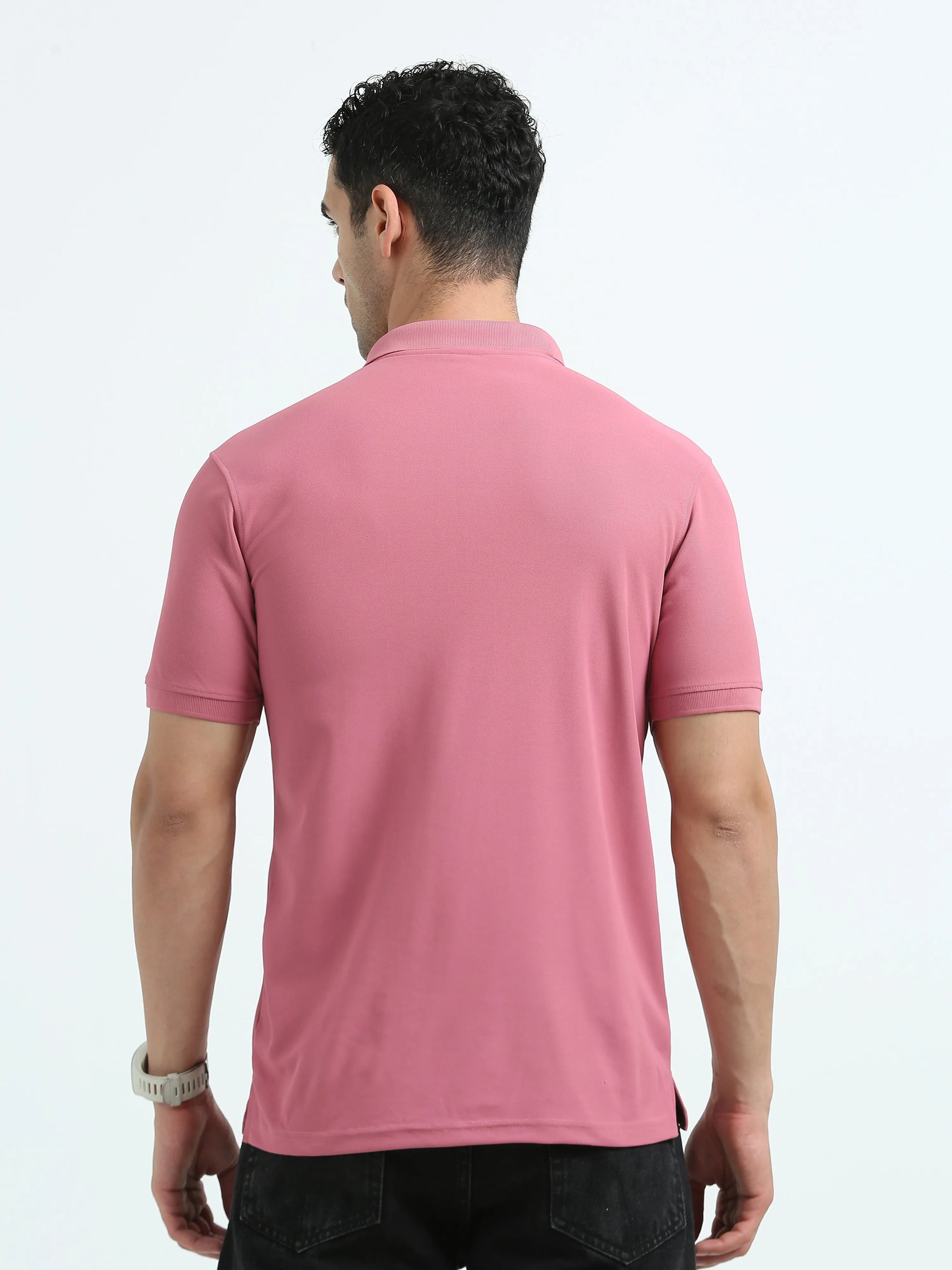Men’s Everyday Performance Polo T-Shirt - Pink | PallyWear