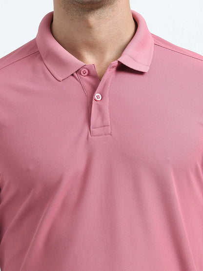 Men’s Everyday Performance Polo T-Shirt - Pink | PallyWear