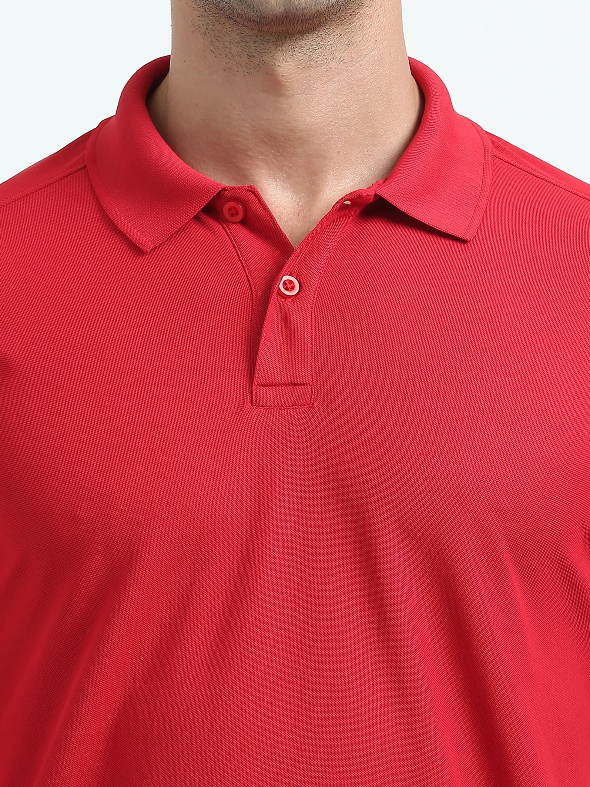Men’s Everyday Performance Polo T-Shirt - Red | PallyWear