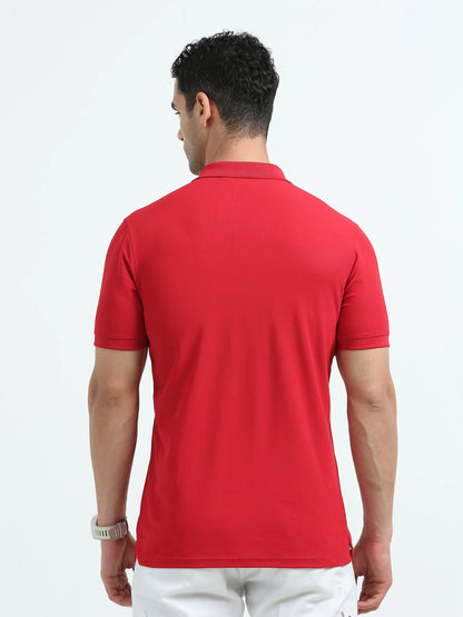 Men’s Everyday Performance Polo T-Shirt - Red | PallyWear
