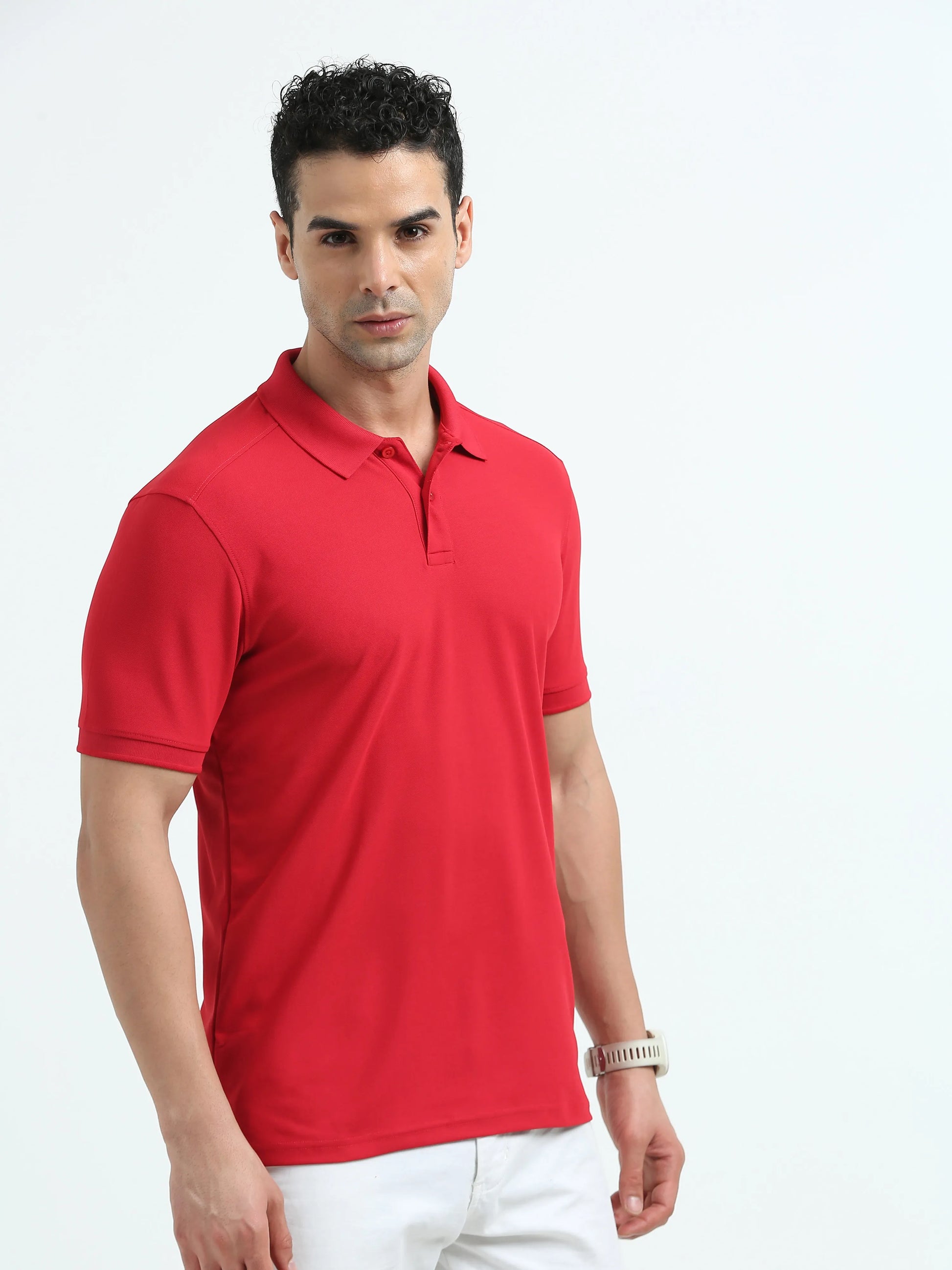 Men’s Everyday Performance Polo T-Shirt - Red | PallyWear