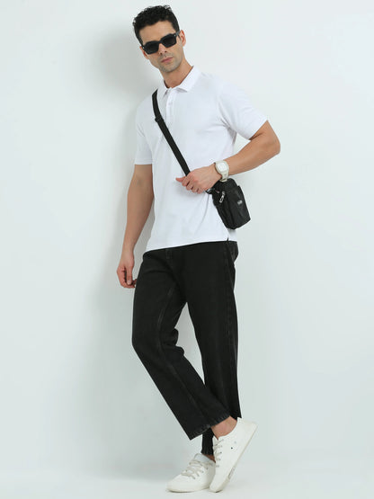 Men’s Everyday Performance Polo T-Shirt - White | PallyWear