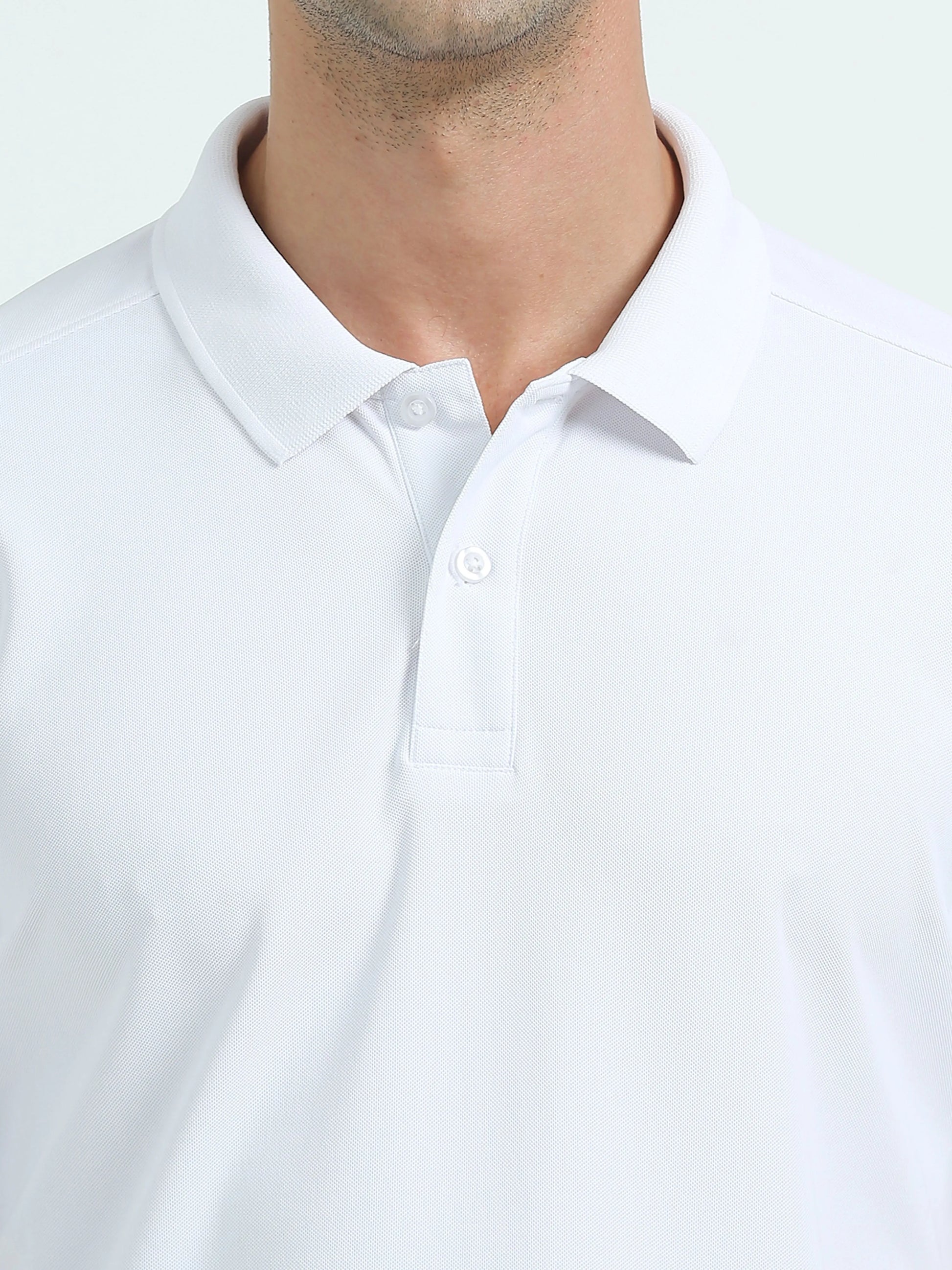Men’s Everyday Performance Polo T-Shirt - White | PallyWear