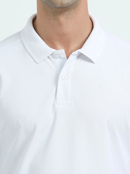 Men’s Everyday Performance Polo T-Shirt - White | PallyWear