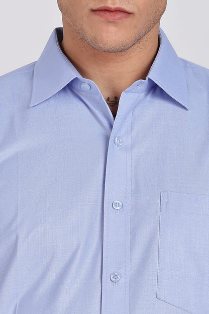 Men’s Premium Cotton Shirt - Blue | PallyWear