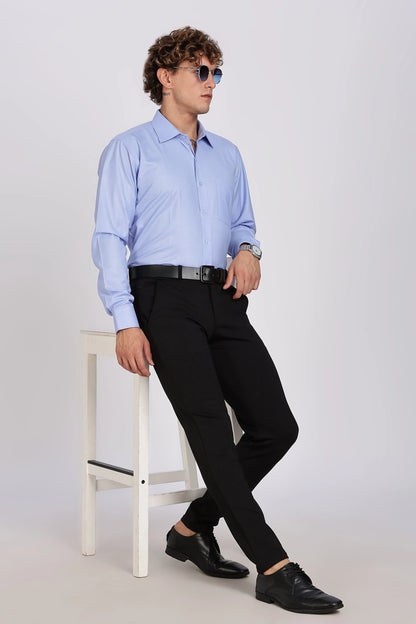 Men’s Premium Cotton Shirt - Blue | PallyWear