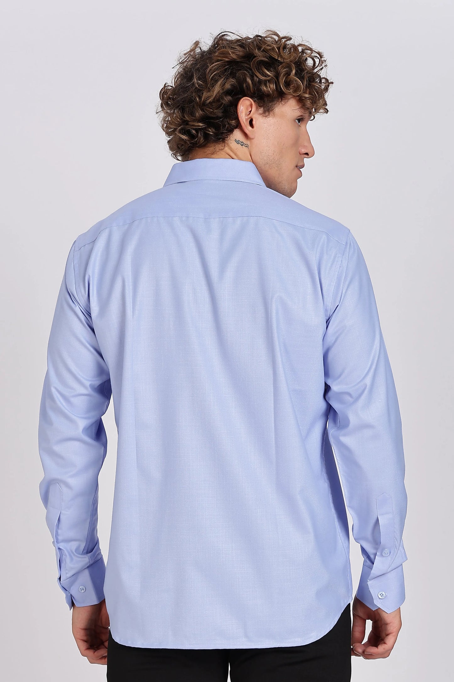 Men’s Premium Cotton Shirt - Blue | PallyWear