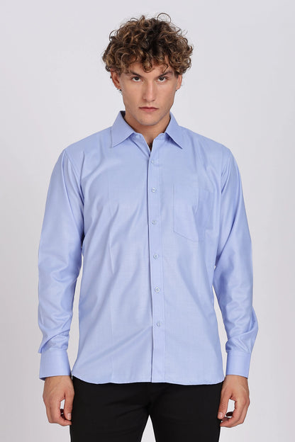 Men’s Premium Cotton Shirt - Blue | PallyWear
