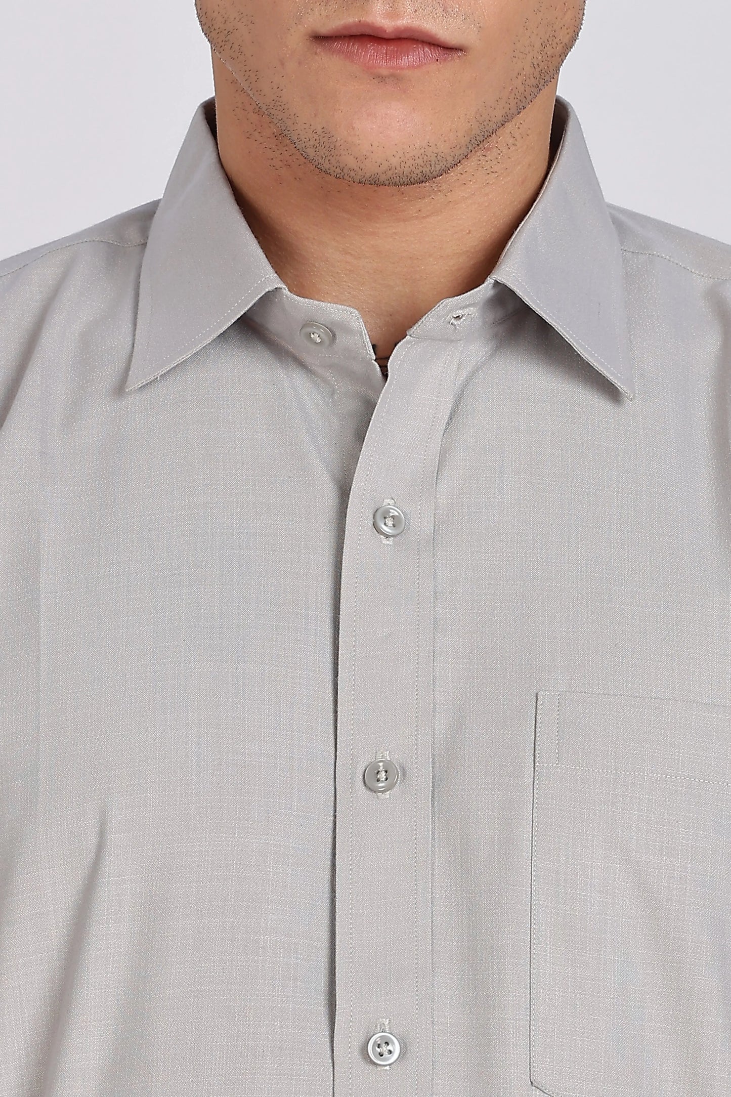 Men’s Premium Cotton Shirt - Grey | PallyWear