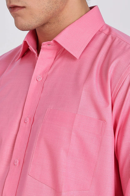 Men’s Premium Cotton Shirt - Pink | PallyWear