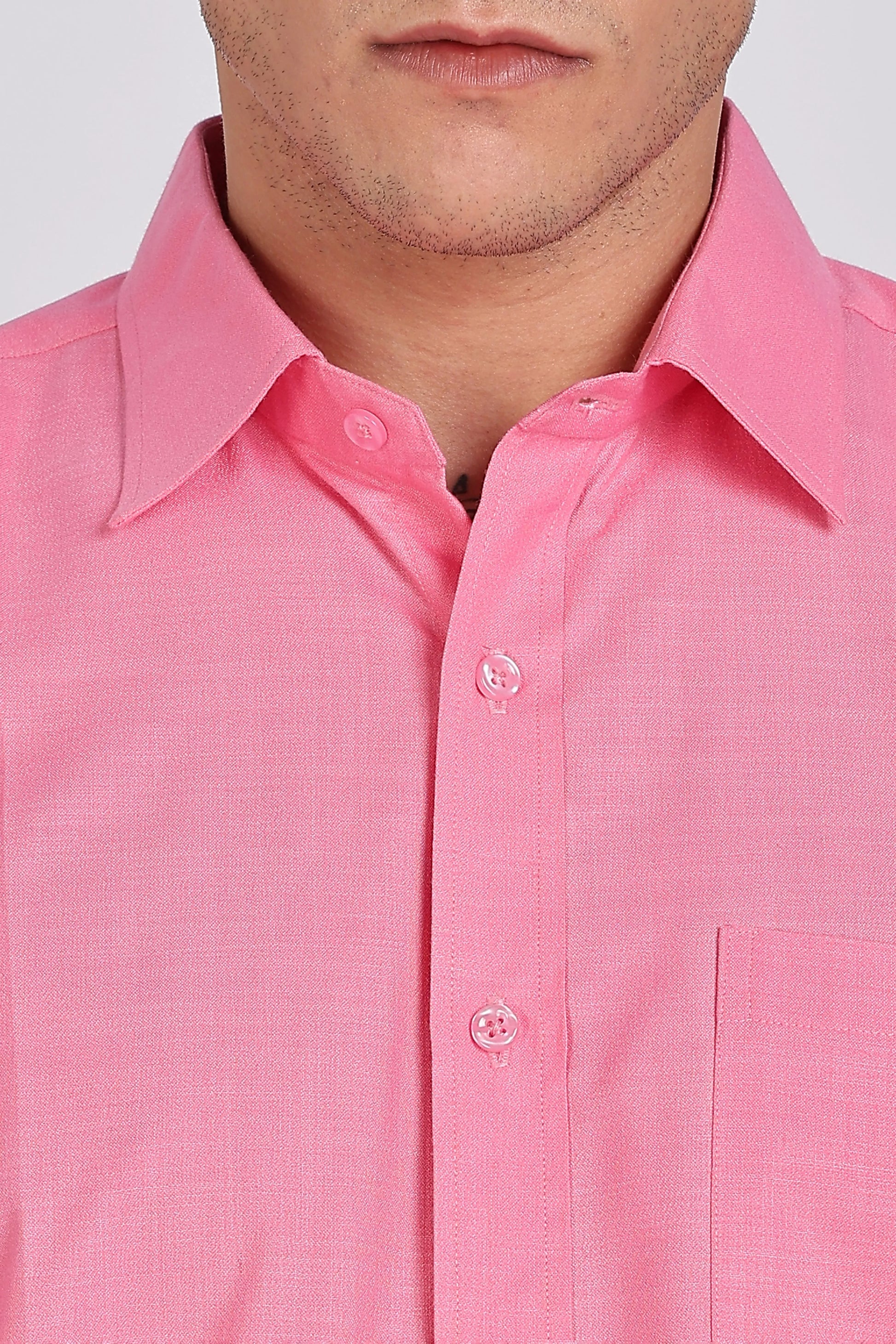 Men’s Premium Cotton Shirt - Pink | PallyWear