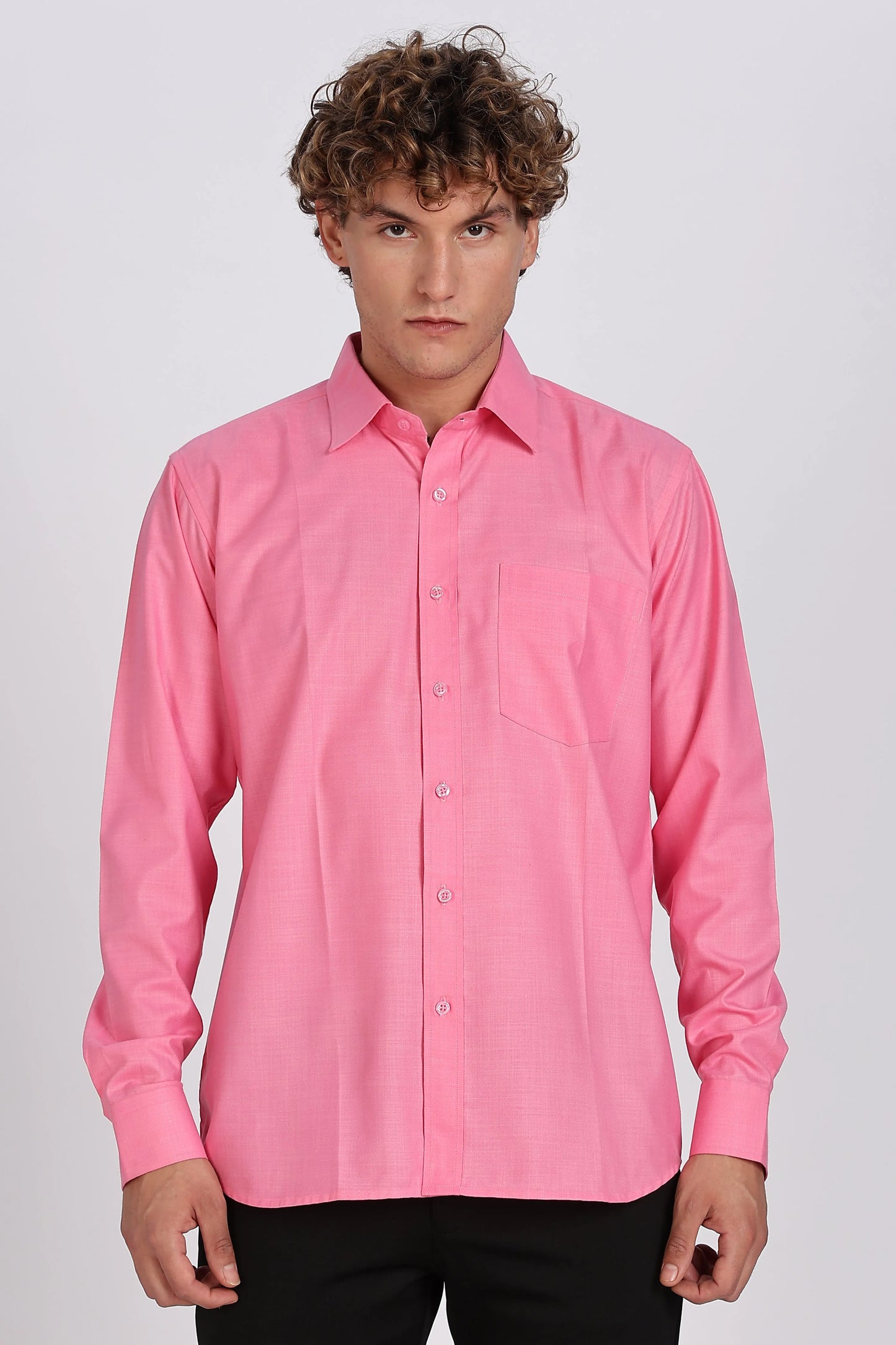Men’s Premium Cotton Shirt - Pink | PallyWear