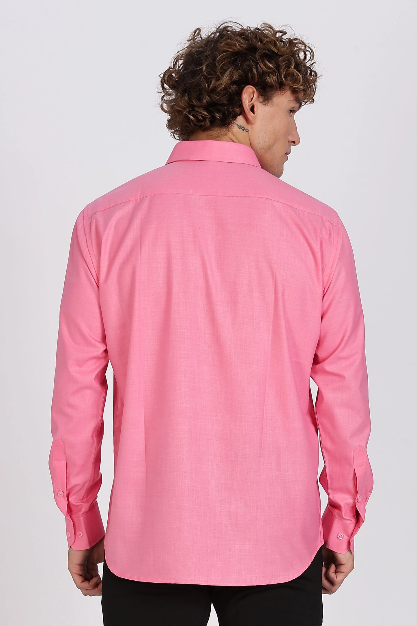 Men’s Premium Cotton Shirt - Pink | PallyWear