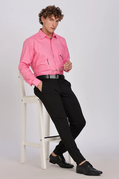 Men’s Premium Cotton Shirt - Pink | PallyWear
