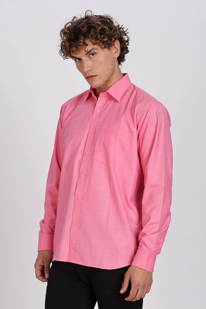 Men’s Premium Cotton Shirt - Pink | PallyWear