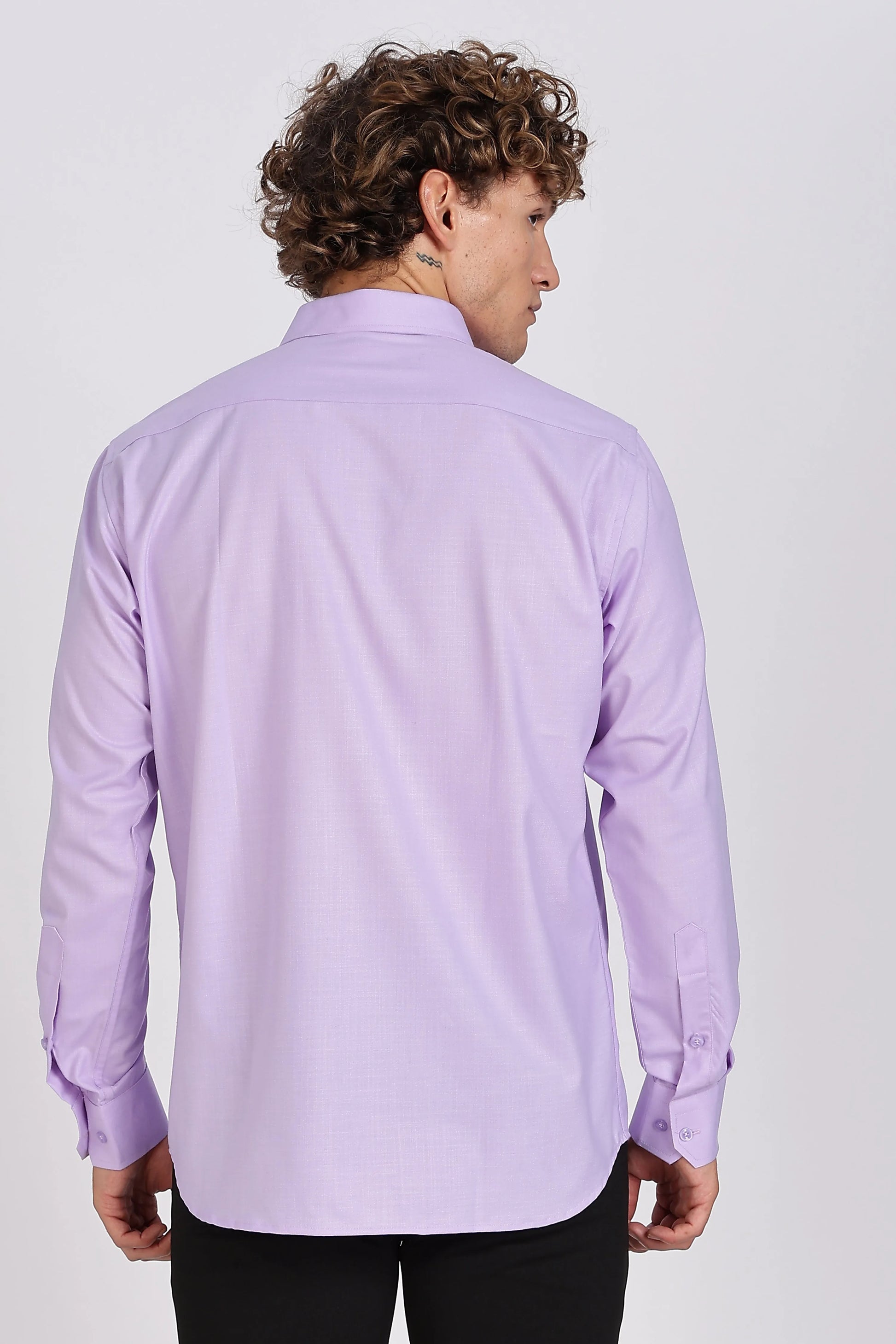 Men’s Premium Cotton Shirt - Purple | PallyWear
