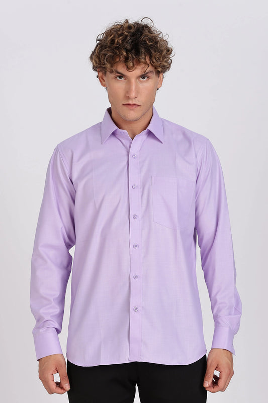 Men’s Premium Cotton Shirt - Purple | PallyWear