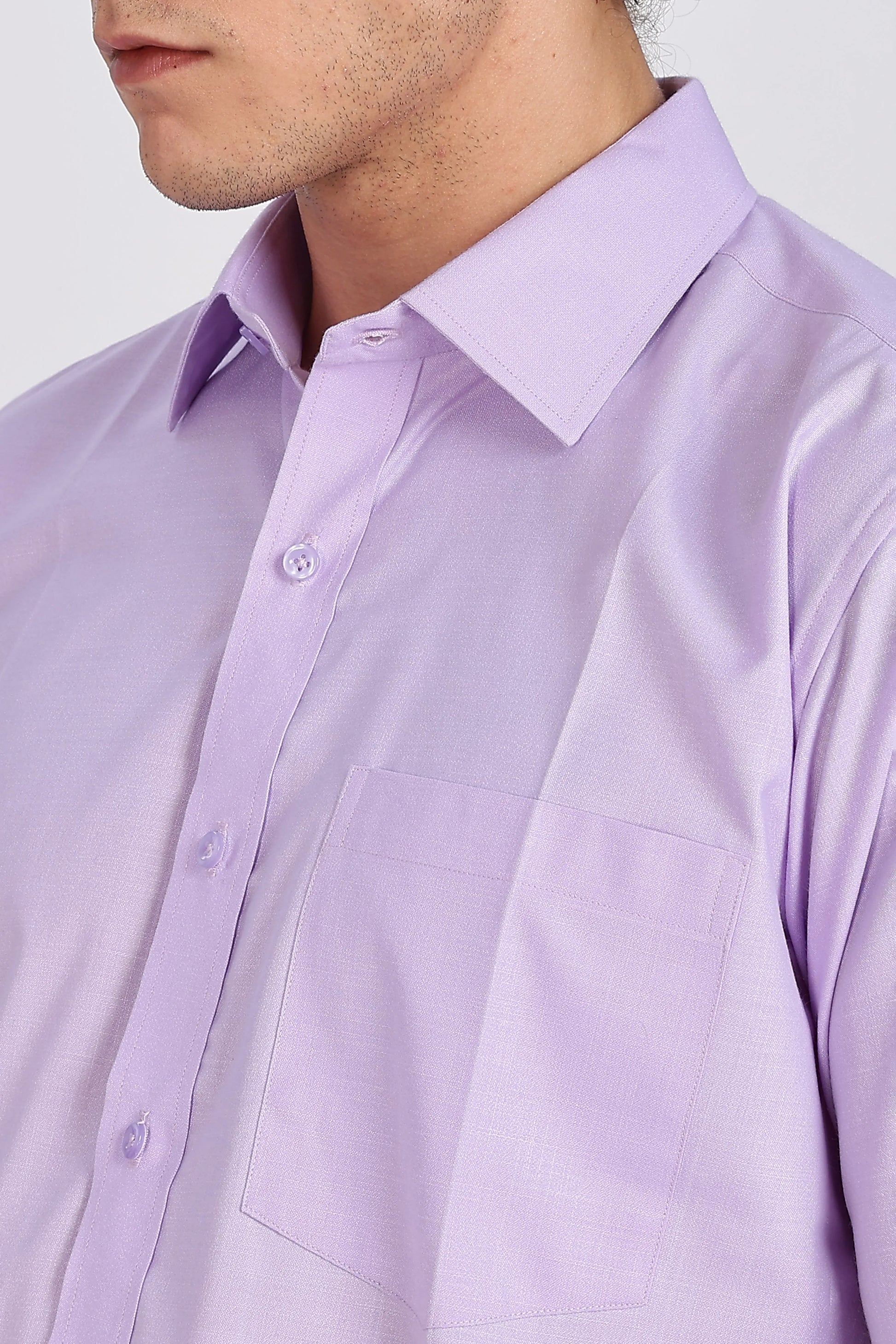 Men’s Premium Cotton Shirt - Purple | PallyWear