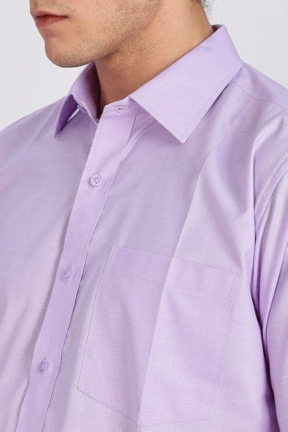 Men’s Premium Cotton Shirt - Purple | PallyWear