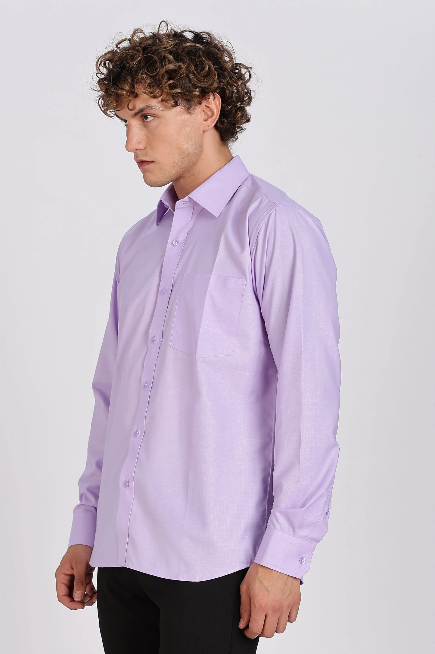 Men’s Premium Cotton Shirt - Purple | PallyWear