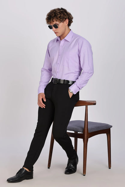 Men’s Premium Cotton Shirt - Purple | PallyWear