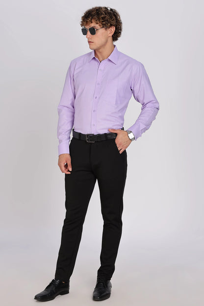 Men’s Premium Cotton Shirt - Purple | PallyWear