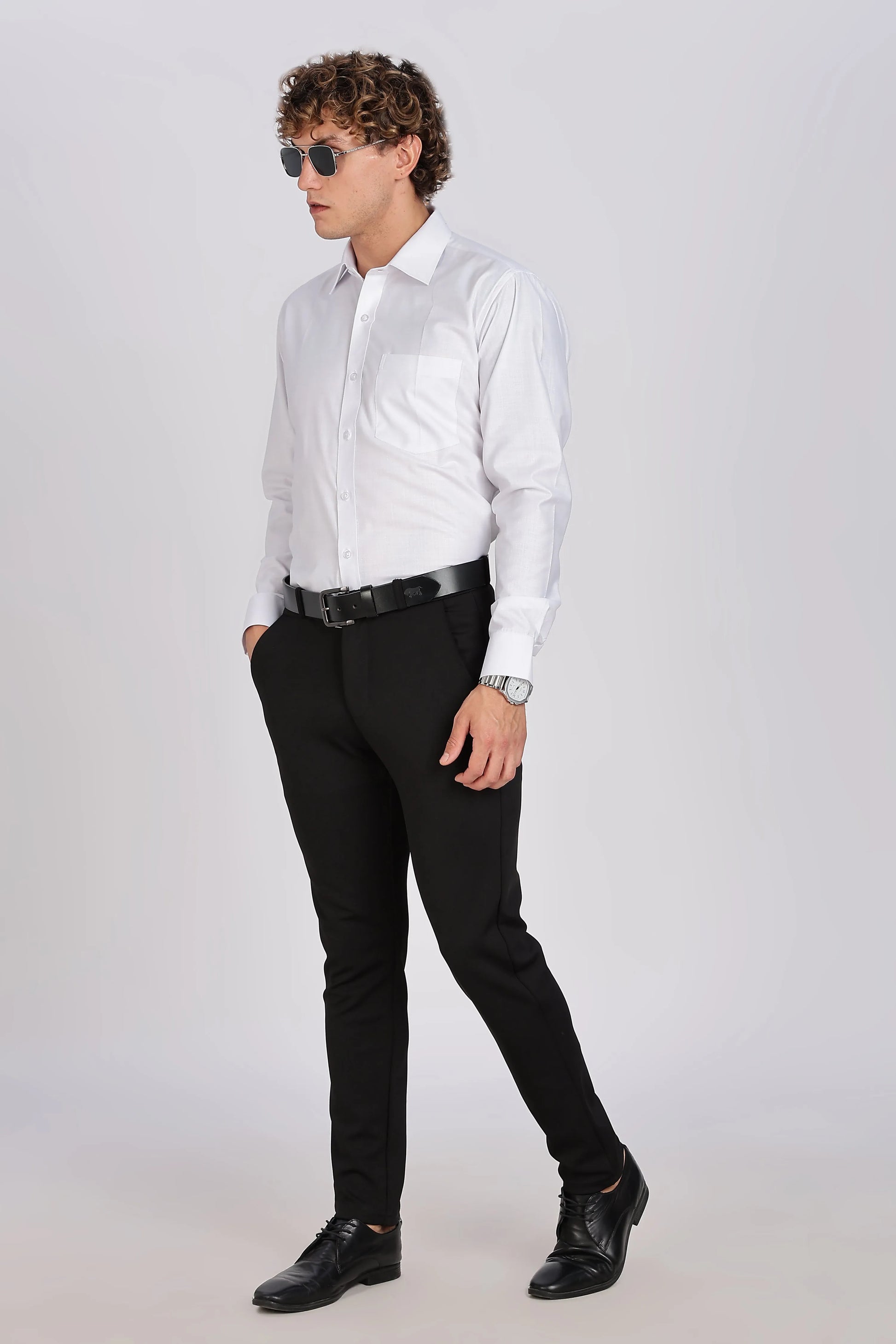 Men’s Premium Cotton Shirt - White | PallyWear