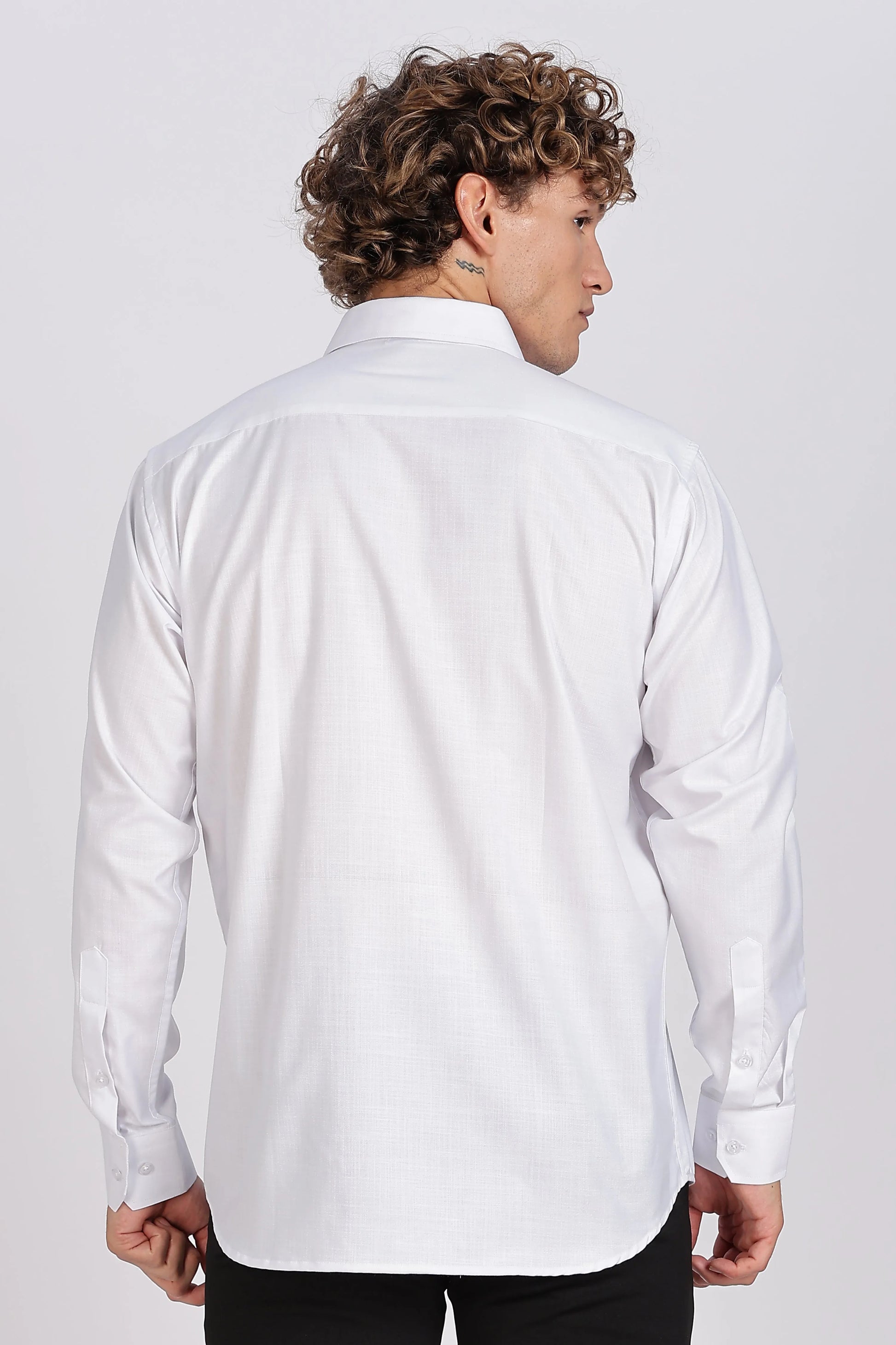 Men’s Premium Cotton Shirt - White | PallyWear