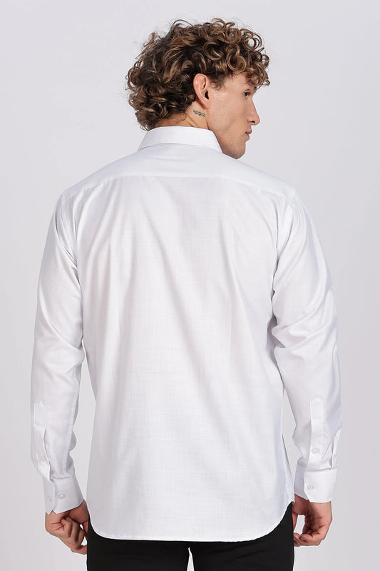 Men’s Premium Cotton Shirt - White | PallyWear