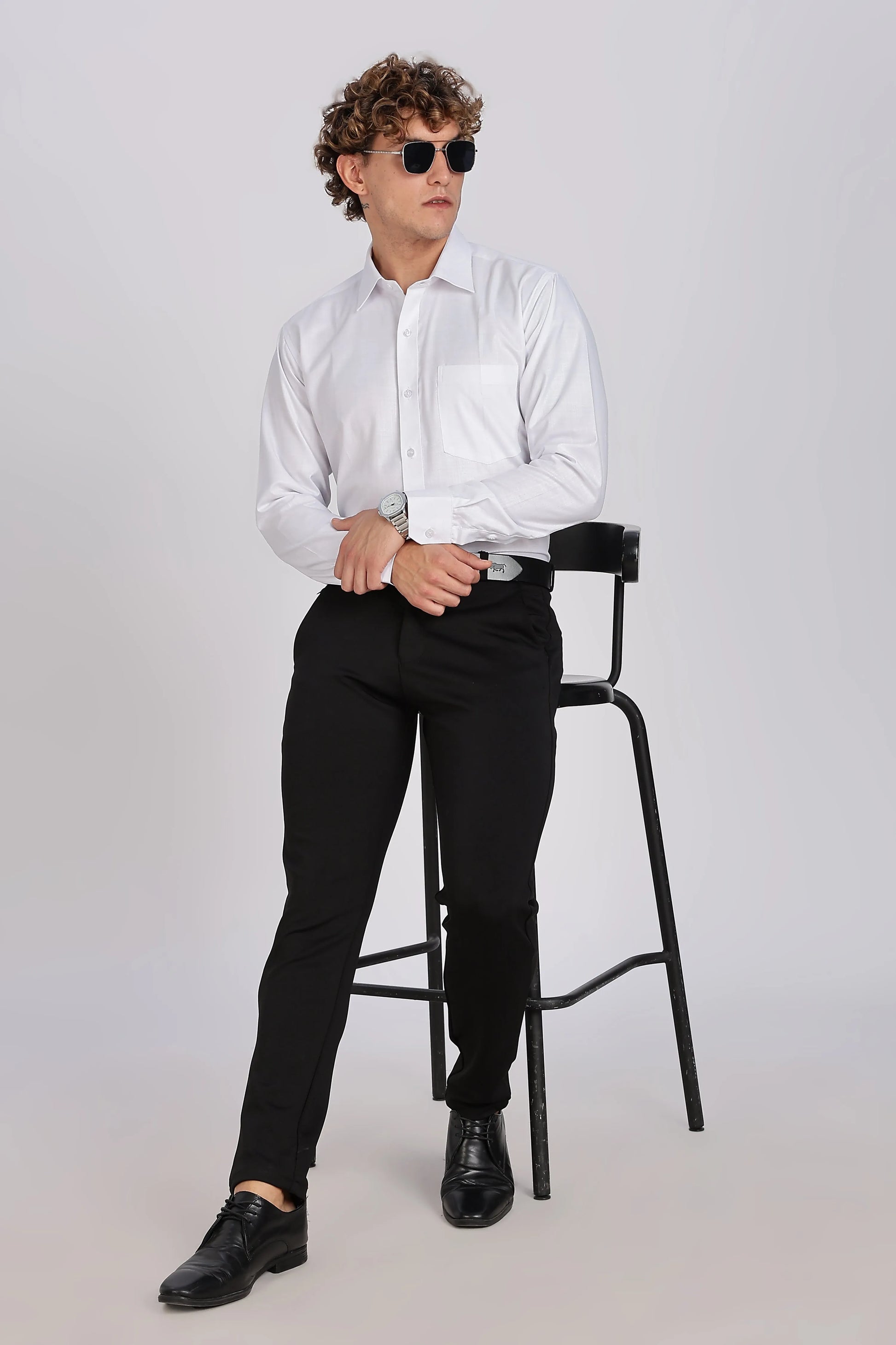 Men’s Premium Cotton Shirt - White | PallyWear