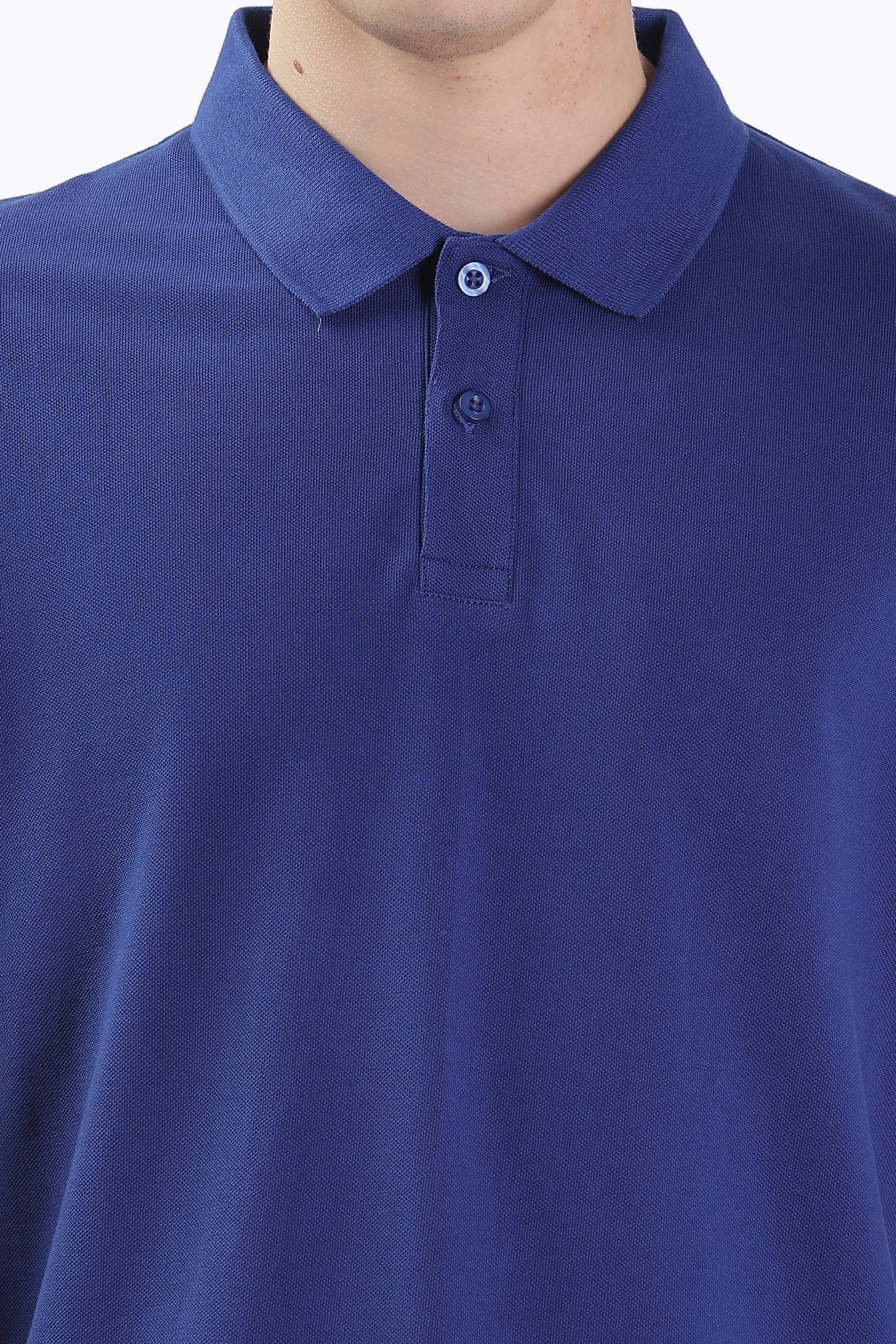 Men’s Soft Cotton Polo T-Shirt (Feathery Series) - Royal Blue | PallyWear
