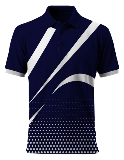 Performance Dry-Fit Sports T-Shirt - Black - Collar Neck | PallyWear