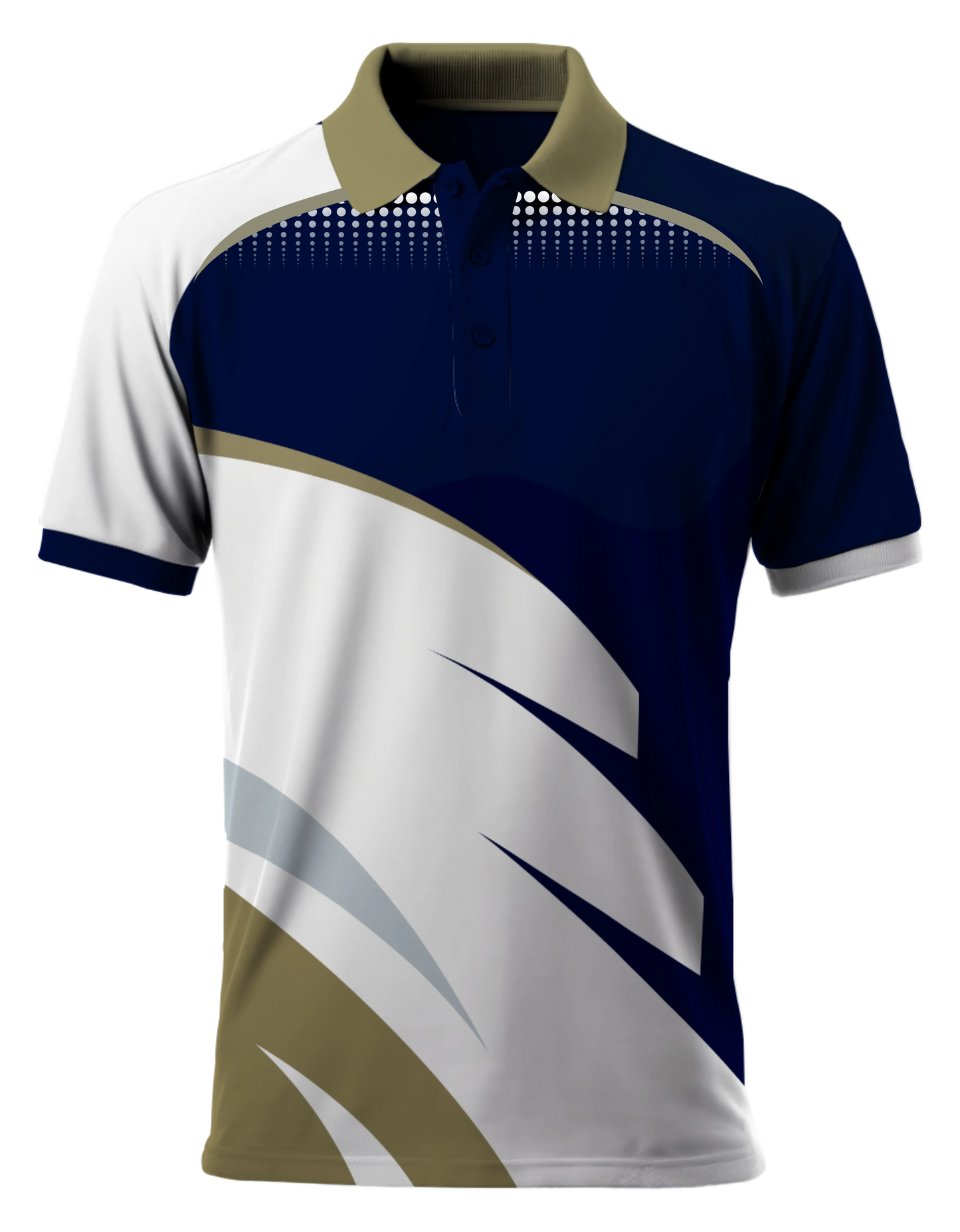 Performance Dry-Fit Sports T-Shirt - Blue - Collar Neck | PallyWear