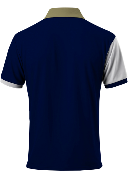 Performance Dry-Fit Sports T-Shirt - Blue - Collar Neck | PallyWear