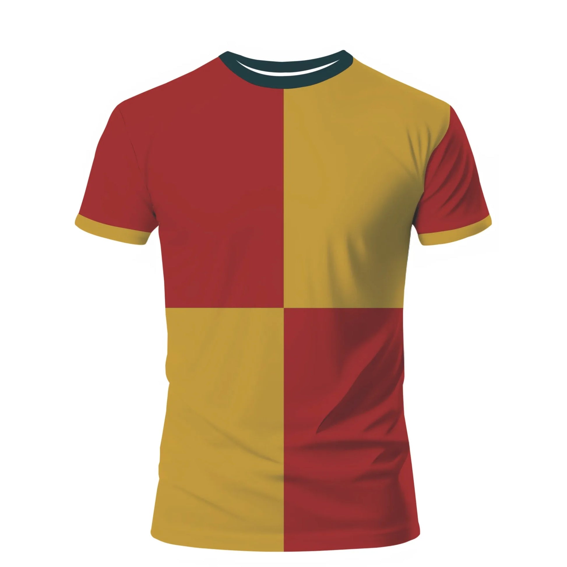 Performance Dry-Fit Sports T-Shirt - Yellow - Crew Neck | PallyWear