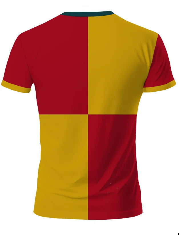 Performance Dry-Fit Sports T-Shirt - Yellow - Crew Neck | PallyWear