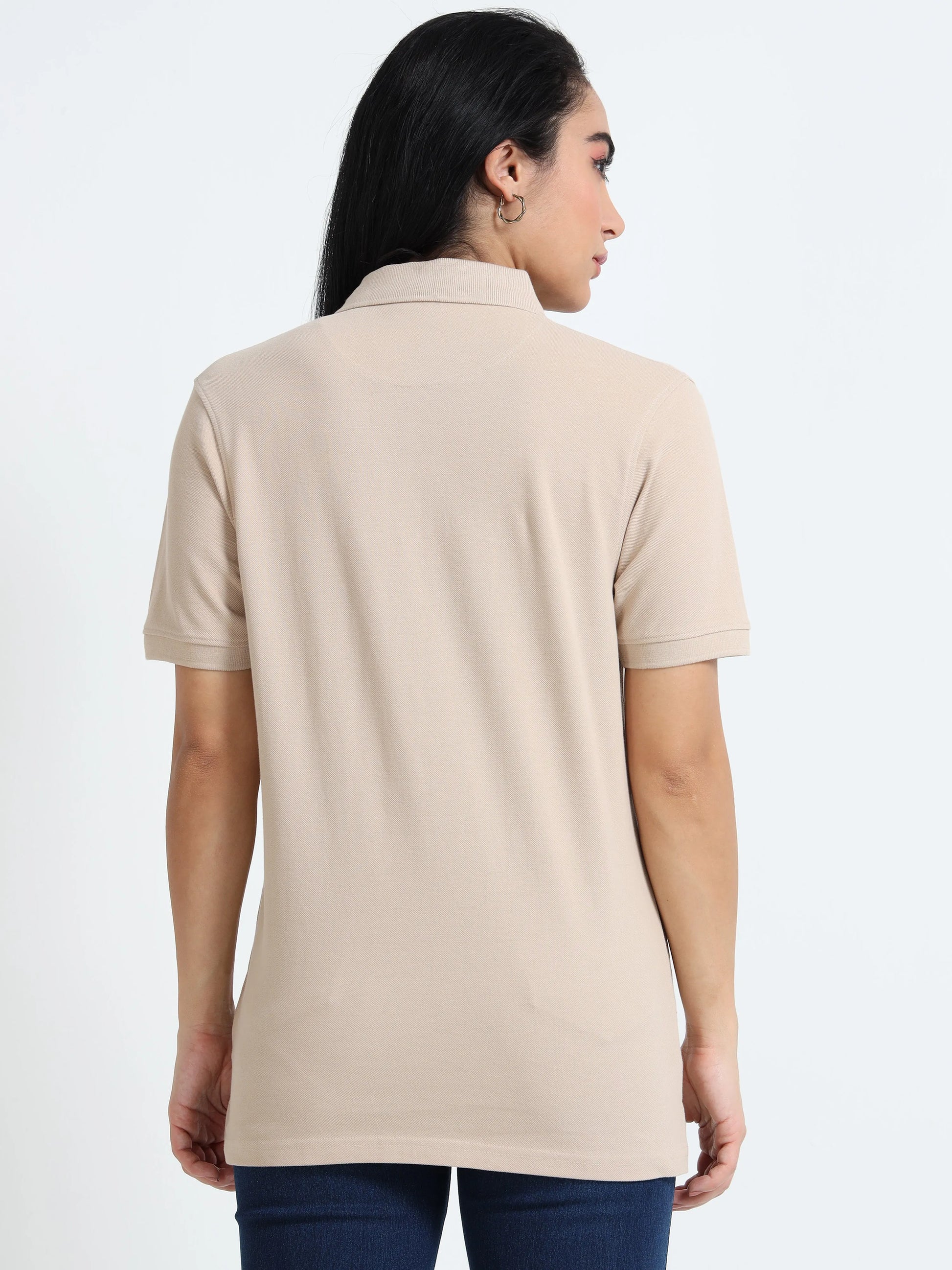 Women’s Comfort Cotton Polo - Beige | PallyWear