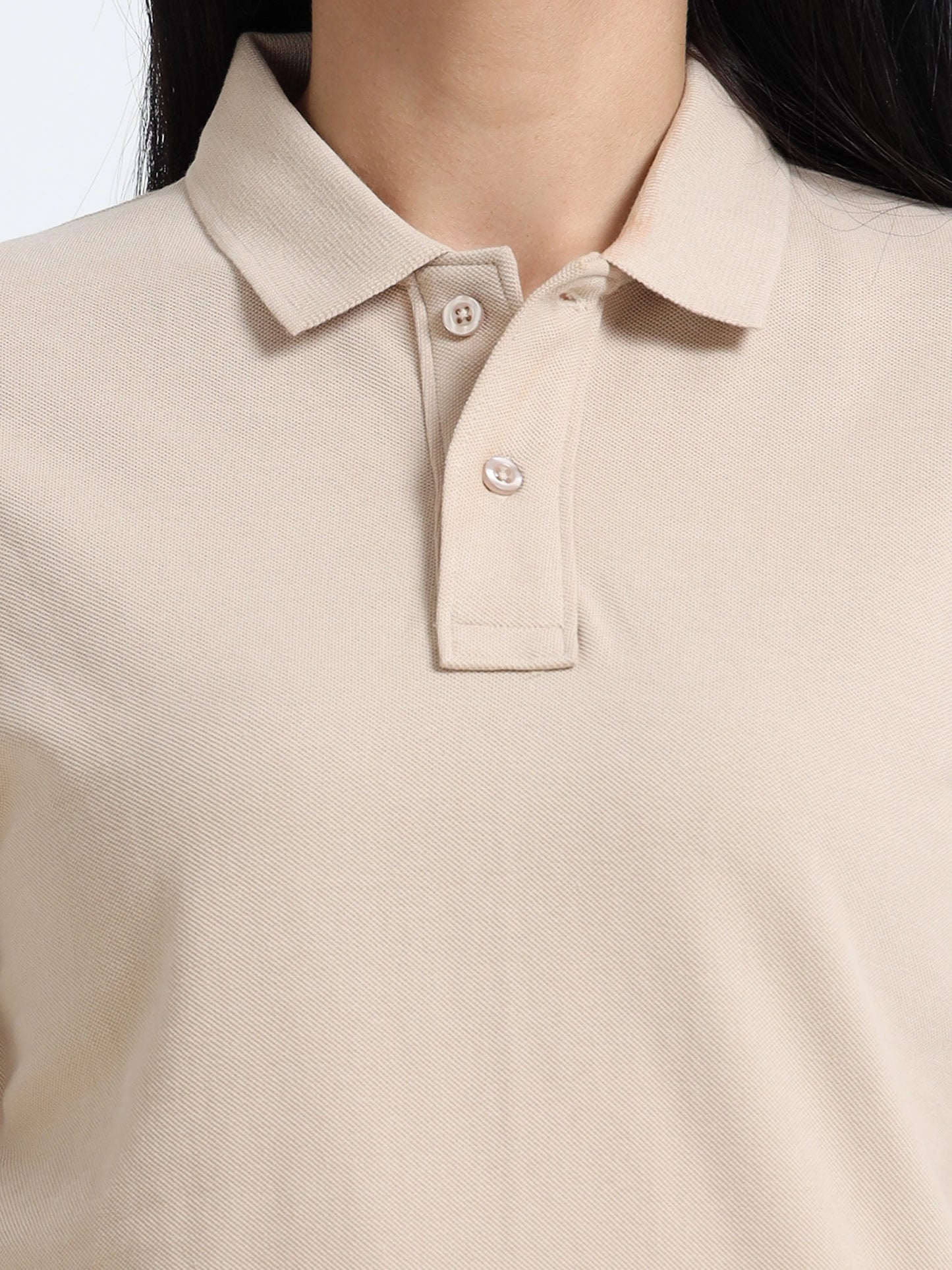 Women’s Comfort Cotton Polo - Beige | PallyWear