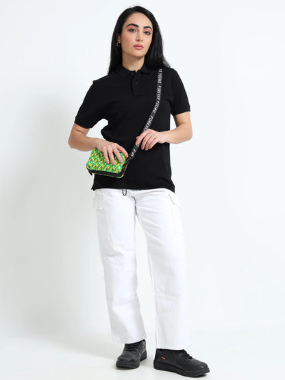 Women’s Comfort Cotton Polo - Black | PallyWear