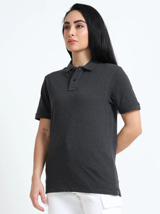 Women’s Comfort Cotton Polo - Dark Grey | PallyWear