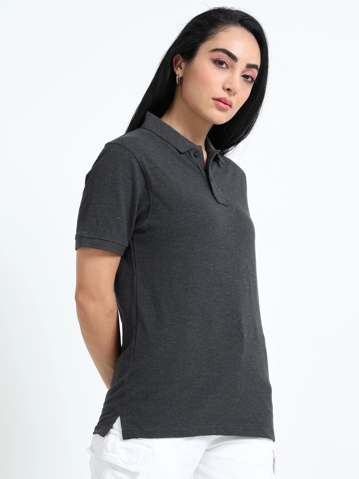 Women’s Comfort Cotton Polo - Dark Grey | PallyWear