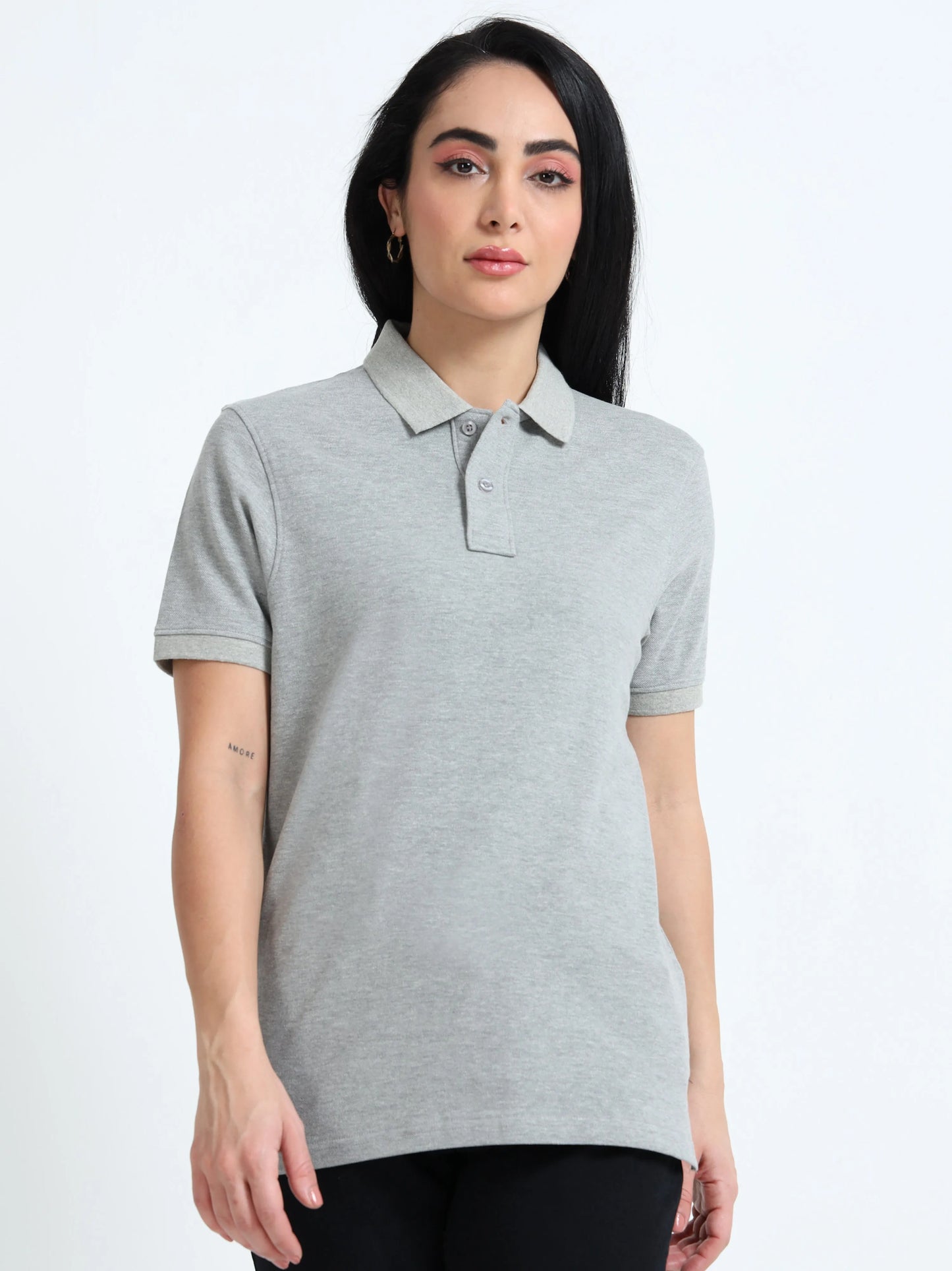 Women’s Comfort Cotton Polo - Light Grey | PallyWear