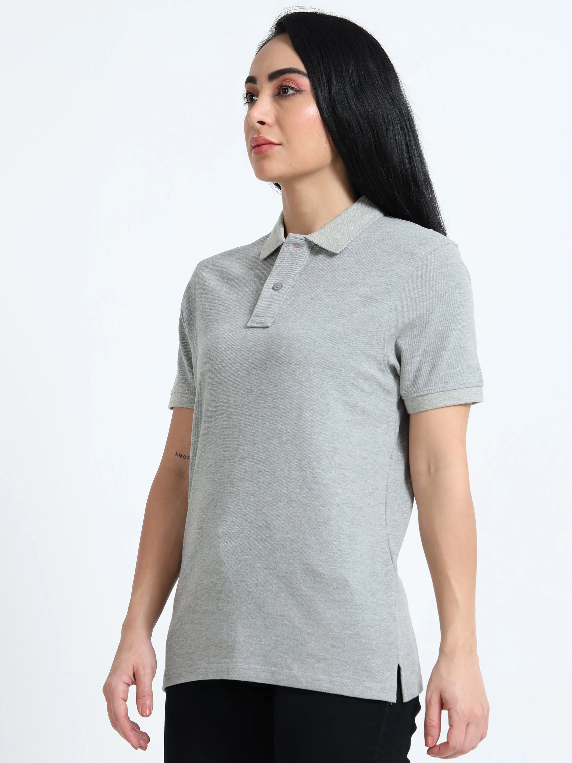 Women’s Comfort Cotton Polo - Light Grey | PallyWear