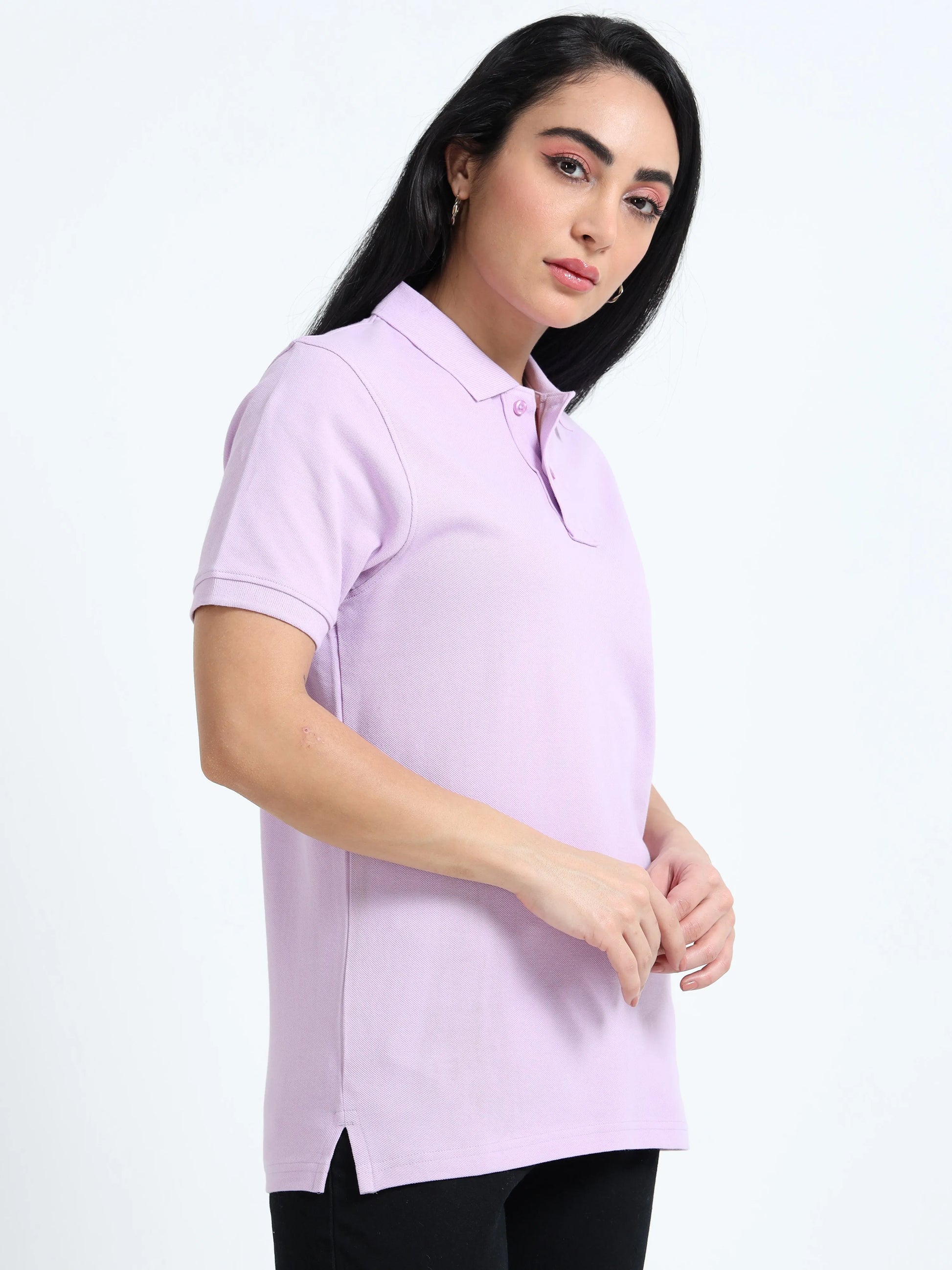 Women’s Comfort Cotton Polo - Lilac Purple | PallyWear