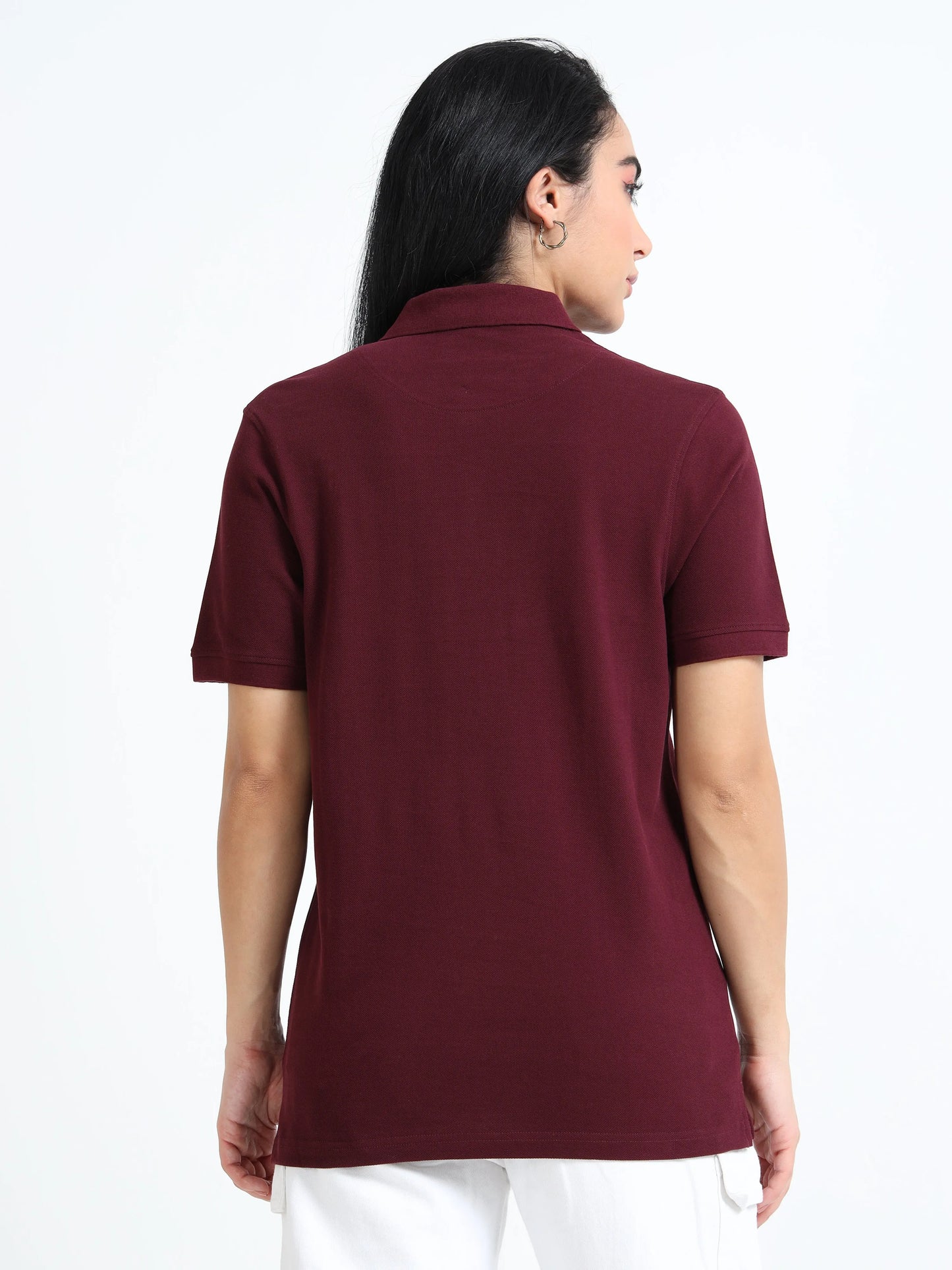 Women’s Comfort Cotton Polo - Maroon | PallyWear
